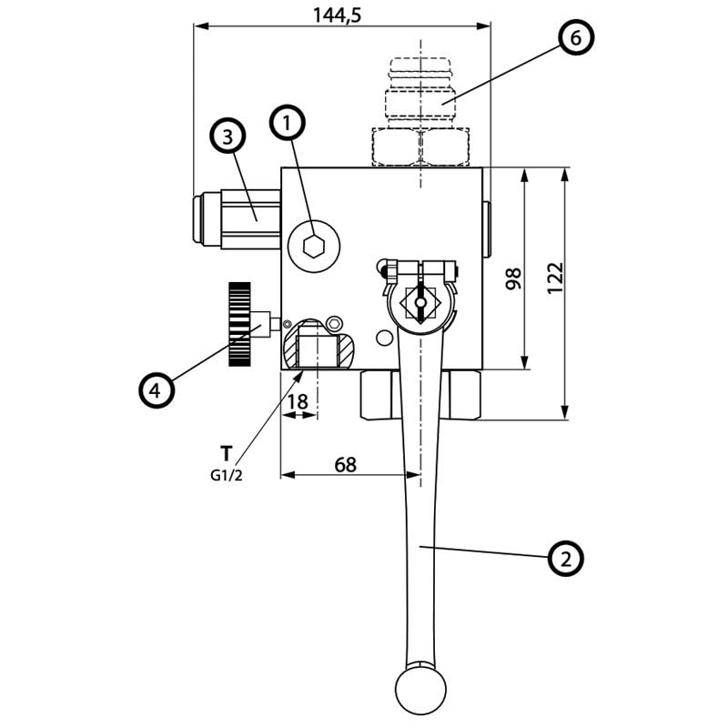 Sicherheits-, Absperrblock SSAB-1.0-20-EO/100-24VDC V 3